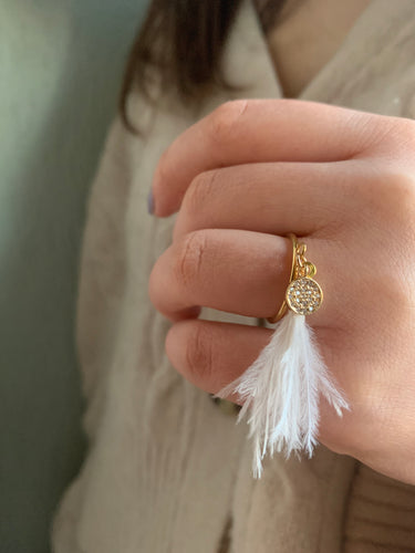 Bague pompon