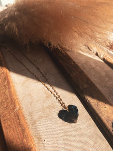 Collier Coeur de plume